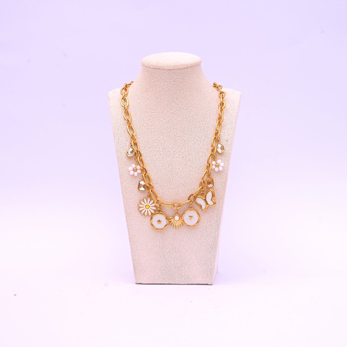 Frosted Gold Necklace